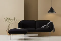 Woud Annular pendellampa, stor, svart