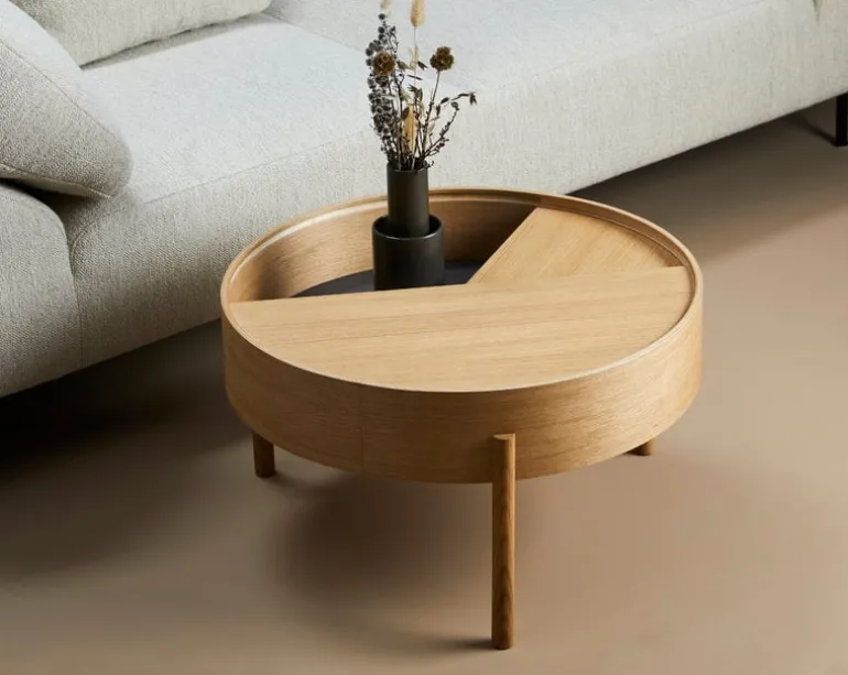 Woud Arc soffbord, oljad ek