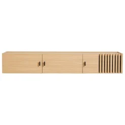 Woud Array sideboard 150 cm, väggmonterad, vitlackad ek