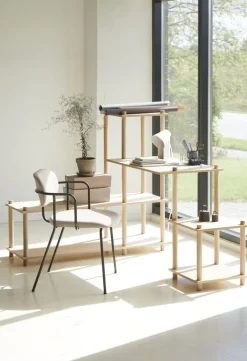 Woud Frame stol, svart - beige Davis Sawana 17