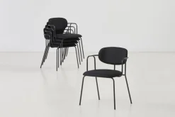 Woud Frame stol, svart - svart Davis Sawana 14