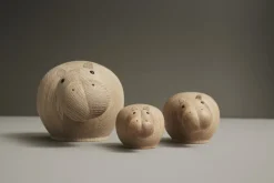 Woud Hibo flodhästfigur, liten, ek