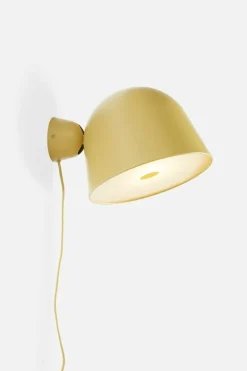 Woud Kuppi vägglampa, senapsgul