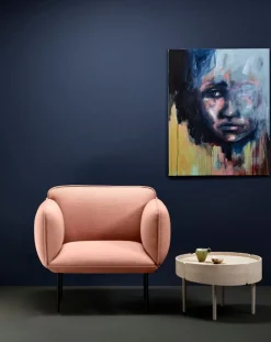 Woud Nakki 1-sitsig fåtölj, rose pink