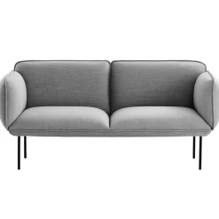 Woud Nakki tvåsitsig soffa, ljusgrå