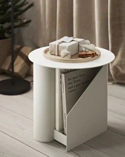 Woud Sentrum sidobord, varm grå