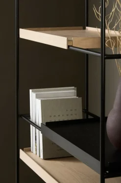 Woud Tray hög hylla, 1+4 ek - 1 svart