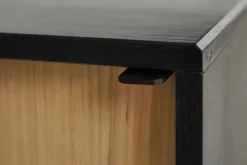 Woud Virka högt sideboard, svart - ek