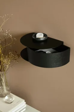 Woud Wallie vägghängd låda, svart