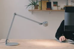 Wästberg w227 Winkel alu bordslampa, raw tumbled