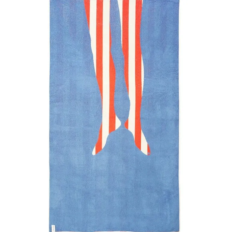 ZigZagZurich Legs XL handduk, 100 x 180 cm, flerfärgad