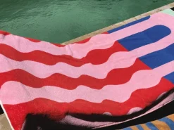 ZigZagZurich Santa Monica XL handduk, 100 x 180 cm, flerfärgad